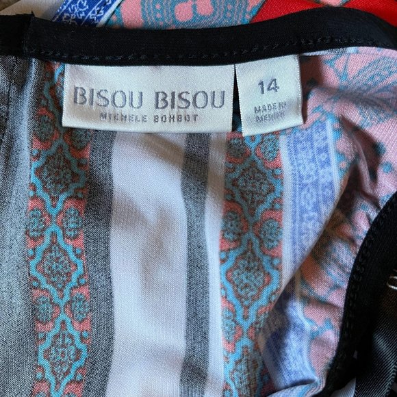 Bisou Bisou 90s Striped Maxi Dress 14 - Picture 2 of 3